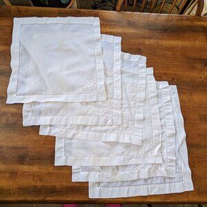 Vintage Linen Set- Placemats & Napkins (x6)